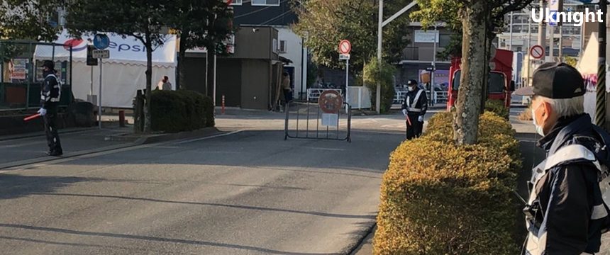 十日恵比須神社の正月大祭にて会場周辺の警備を実施致しました。