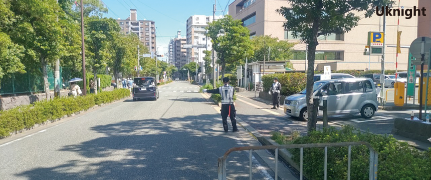 東区の筥崎宮にて放生会の会場警備を実施致しました。