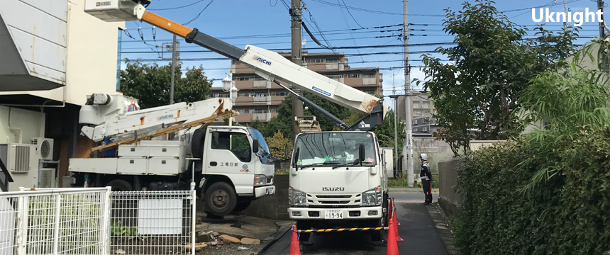 小金井市内にて交通誘導警備業務を実施致しました。