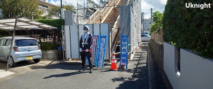 大野城市内にて「おおの山城　大文字まつり」の会場周辺警備を実施致しました。