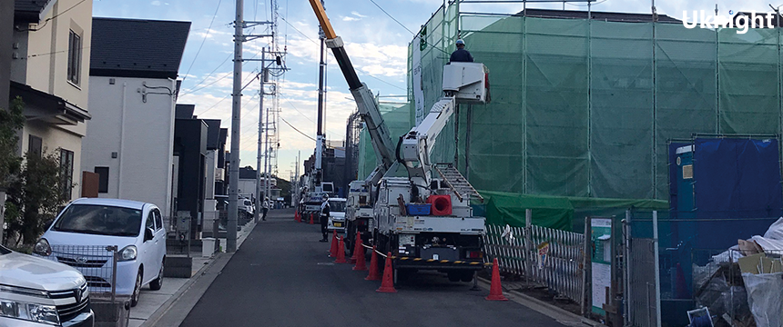 小平市内にて交通誘導警備業務を実施致しました。