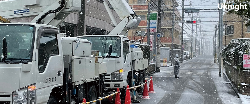 小平市内にて交通誘導警備業務を実施致しました。