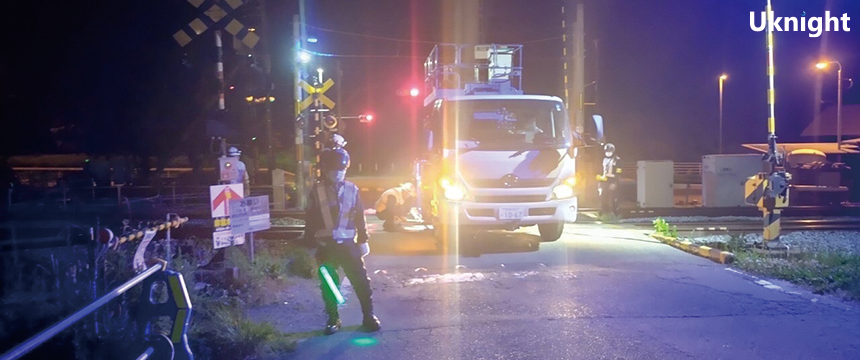 JR基山駅付近にて列車見張り業務を実施致しました。