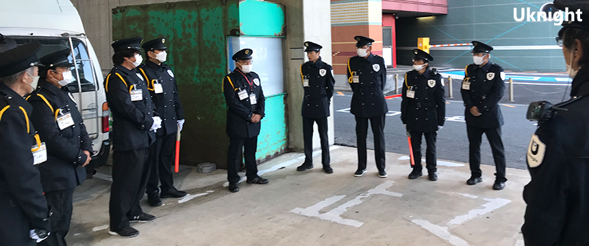 中央区内にてイベントの会場警備業務を実施致しました。