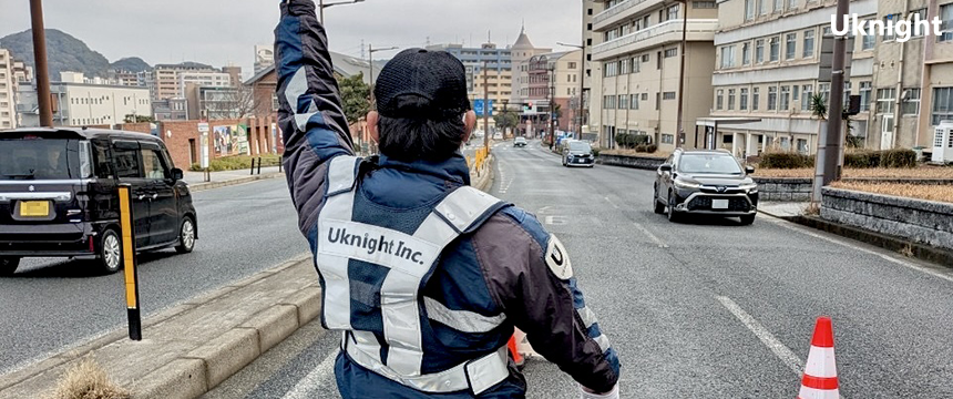 「北九州マラソン」にて交通誘導警備業務を実施致しました。