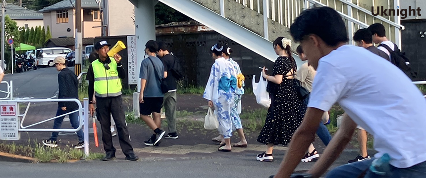 「八王子花火大会」にて雑踏警備業務を実施致しました。