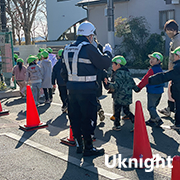 府中市内にて交通誘導警備業務を実施致しました。