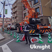 博多区内にて交通誘導警備業務を実施致しました。