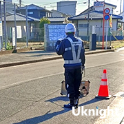 太宰府市内にて交通誘導警備業務を実施致しました。