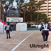 東区内にて交通誘導警備業務を実施致しました。