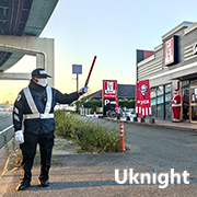 博多区内にて交通誘導警備業務を実施致しました。